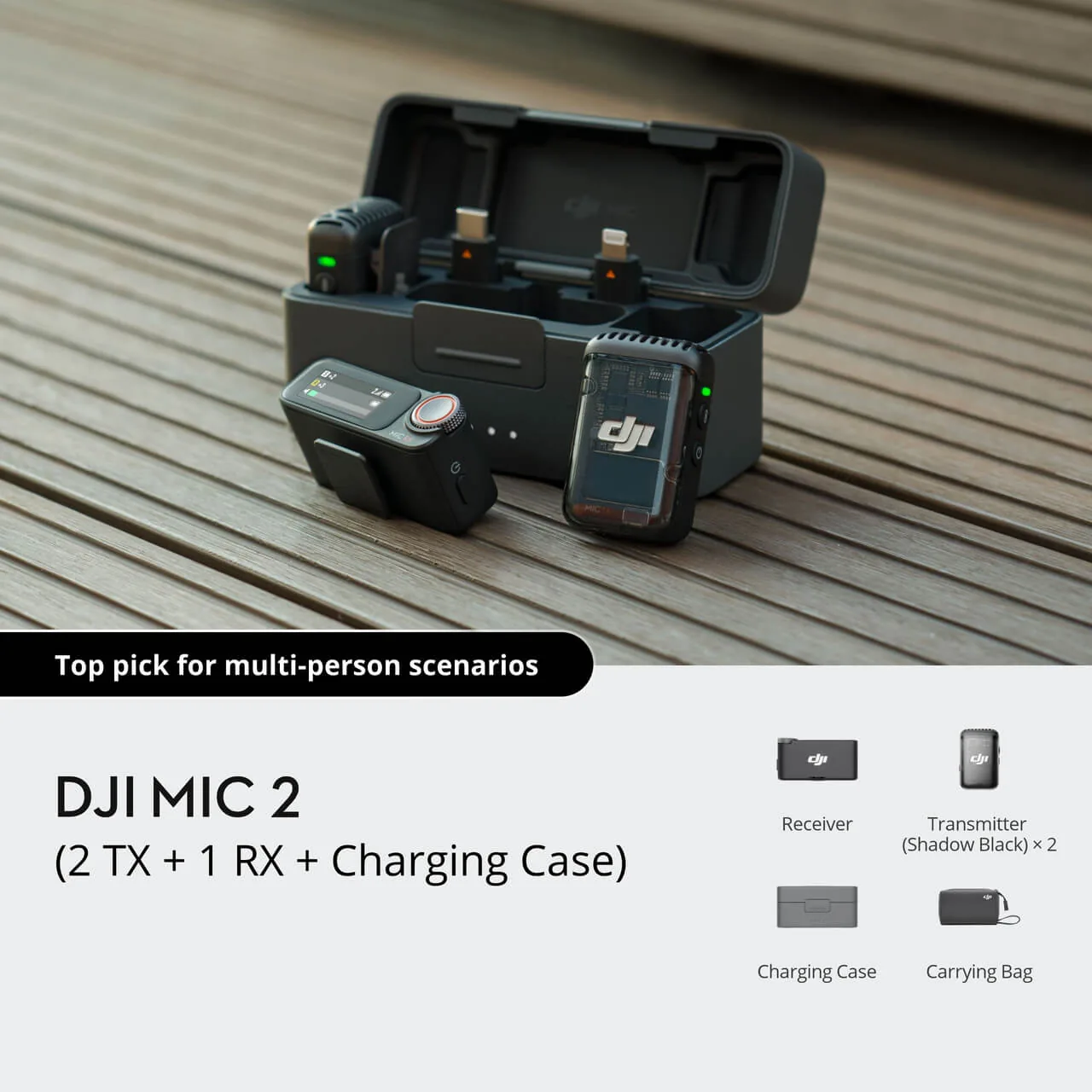 Dlaczego dobry dźwięk zmienia Twoje nagrania, DJI Mic 2
